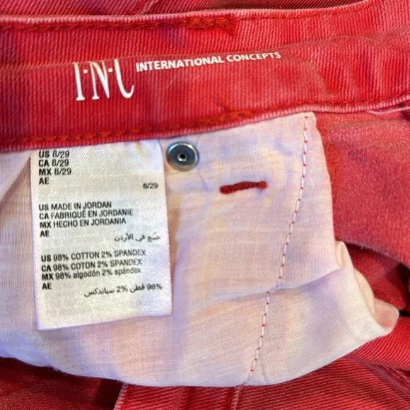 INC Denim Boyfriend Jeans, Size 8/29 - Picture 5 of 9